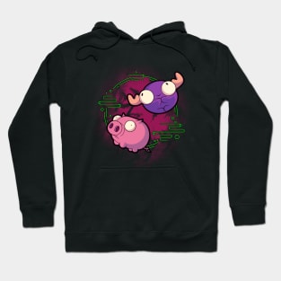 Invader Zim Pig and Mini Moose Hoodie